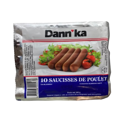[E00018020] Dann'Ka - Saucisse de poulet - 340g