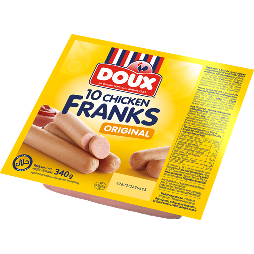 [E00022041] Doux - Saucisses de poulet - 340g