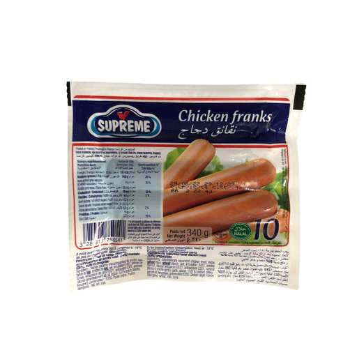 [E00022163] Supreme - Saucisse Poulet - 340g