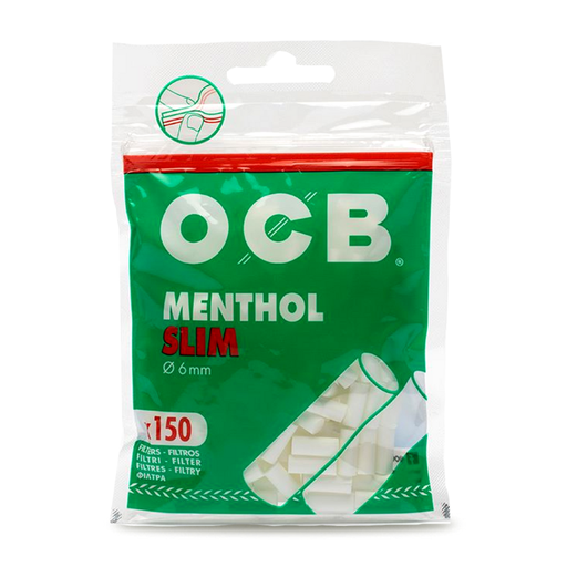 [E00019026] OCB - Filtres Menthol SLIM - x150