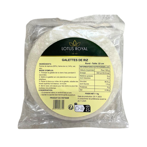 [E00004115] Lotus Royal - Galettes de riz - 1kg
