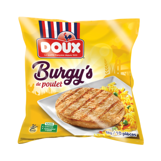 [E00004122] Doux - Burgy's Steak Poulet - 1kg