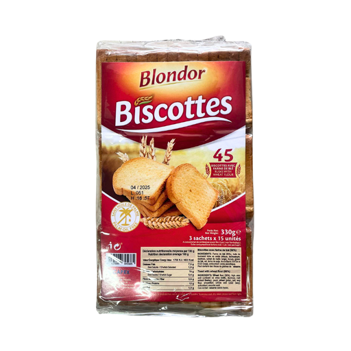 [E00022214] Blondor - Biscottes x45 - 330g