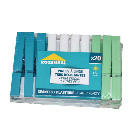 [E00028045] Rozenbal - Pinces à linge Couleurs - x20