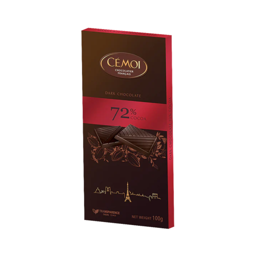[E00030050] Cémoi - Chocolat Noir 72% - 100g