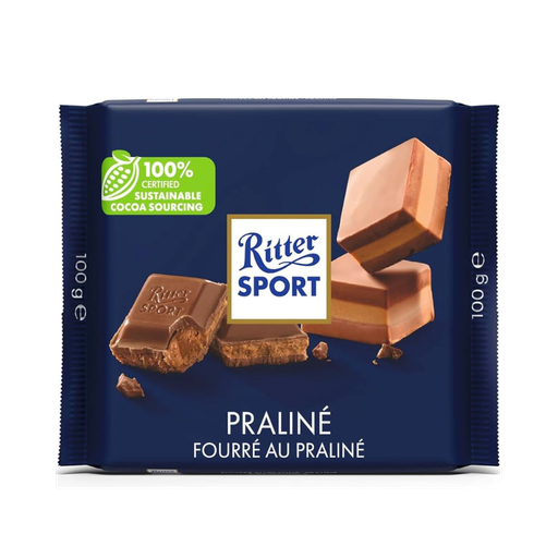 [E00030059] Ritter - Chocolat au Lait Praliné - 100g