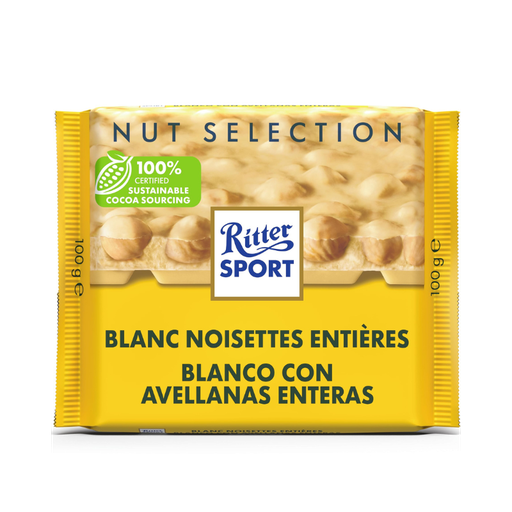 [E00030053] Ritter - Chocolat Blanc Noisettes - 100g