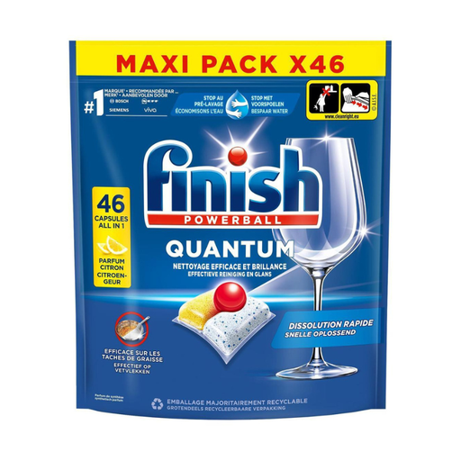 [E00026092] Finish - Tablette Vaisselle Power ball - 46 pastilles