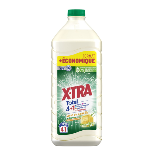 XTRA - Lessive liquide - Savon de Marseille 4+1 - 41D
