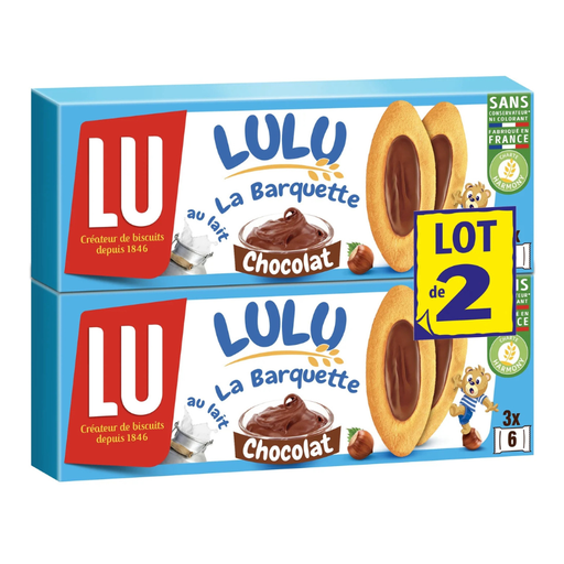 LU - Biscuit Barquette Chocolat x2 - 240g