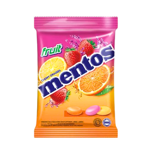 [E00056033] Mentos - Bonbon Fruit - 135g