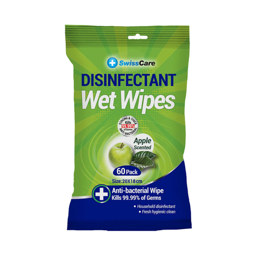 Swisscare - Lingettes ménagères pomme - x60