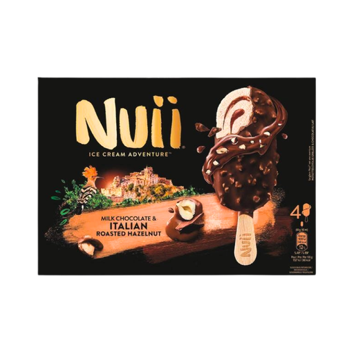 [E00004220] Nuii - Glace Chocolat Lait Noisette - 4U