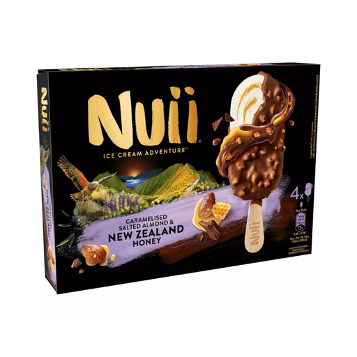 Nuii - Glace Caramel Beurre Salée Miel - 4U