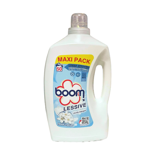 Boom - Lessive Liquide 50M - Fraicheur - 2,65L