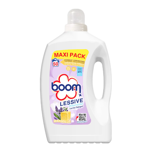 Boom - Lessive Liquide - Savon de Marseille - 2,65L