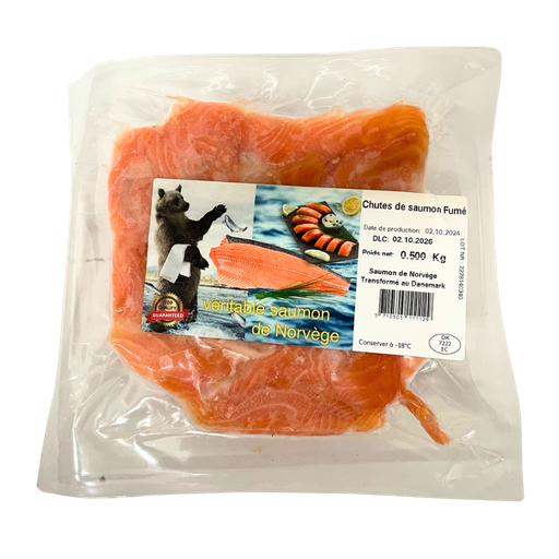 [E00004158] Chute de Saumon Fumé - 500g