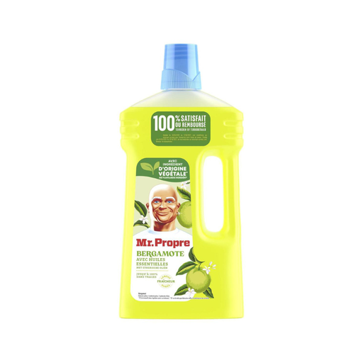 Mr Propre - Nettoyant Sol - Bergamote Huiles Essentielles - 1L