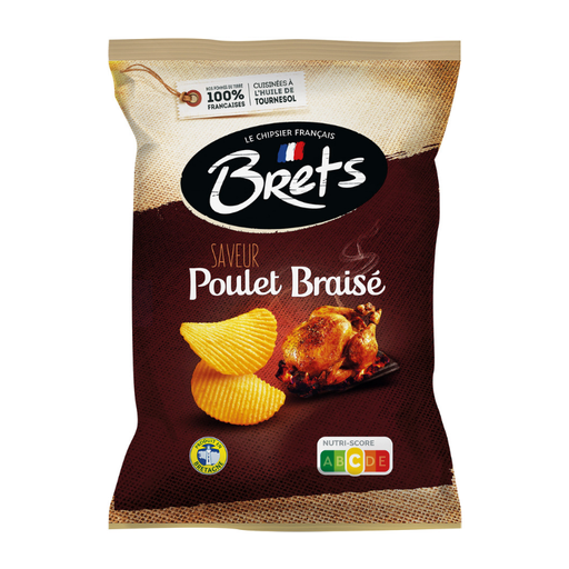 [E00026089] Bret's - Chips Poulet Braise - 125g