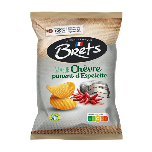 [E00026086] Bret's - Chips Chèvre Piment - 125g