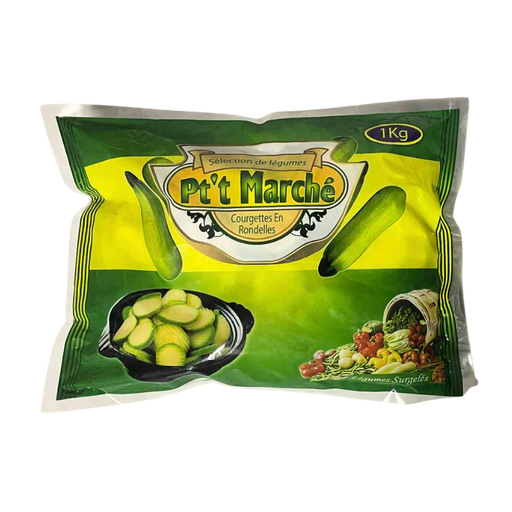 P'tit Marché - Courgettes Rondelles - 1kg