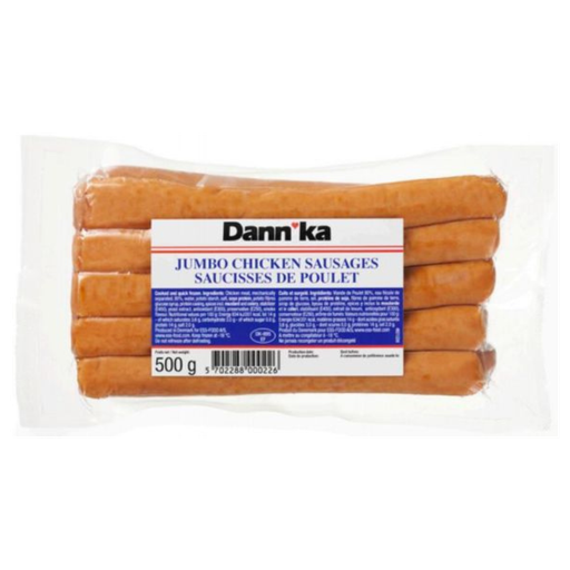 [E00004167] Dann'Ka - Saucisse de poulet Jumbo - 500g