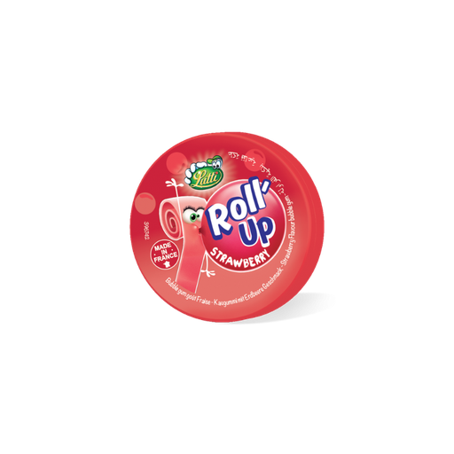 [E00030078] Lutti - Chewing gum Roll Up Fraise - 29g