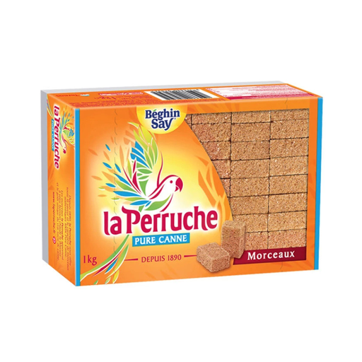La perruche - Sucre roux en morceaux - 1kg