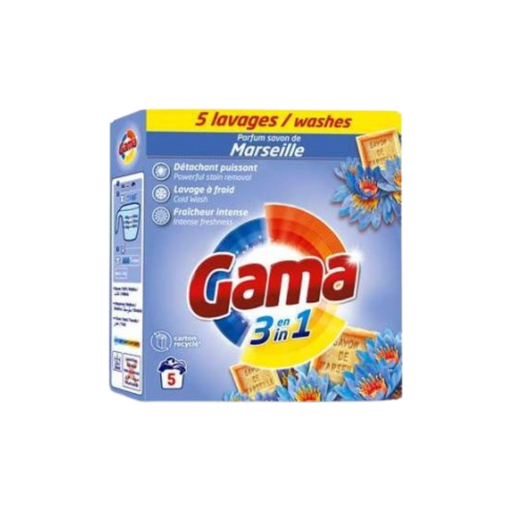 GAMA - Lessive poudre - Savon de Marseille - 275g