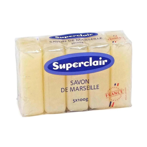 [E00056040] Superclair- Savon Marseille - 5x100g