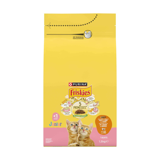 Friskies - Croquettes Junior Poulet - 1,5kg