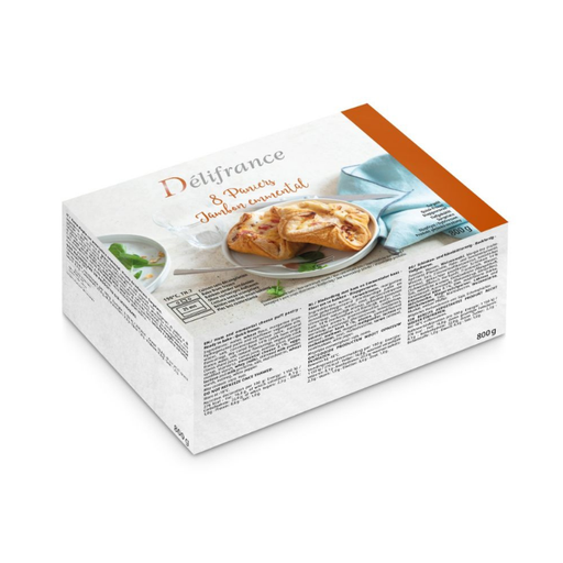 Delifrance - 8 Paniers Jambon Emmental - 800g