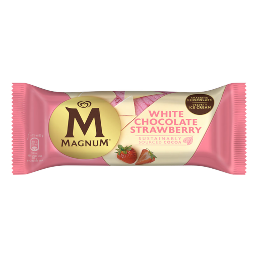 [E00004272] Magnum - Chocolat Blanc Fraise - 100ml
