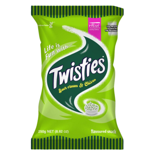 Twisties - Sour Cream & Chives - 250g