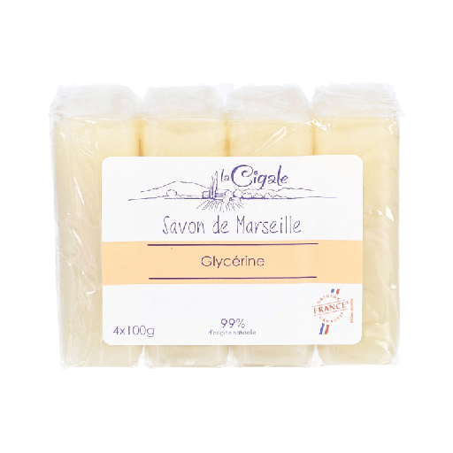 La Cigale - Savon Marseille - Glycérine - 4x100g