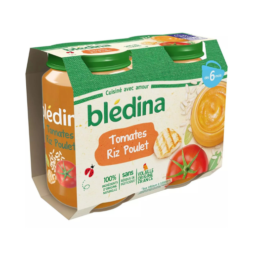 Blédina - Purée pot - Tomates Riz Poulet - 2x200g