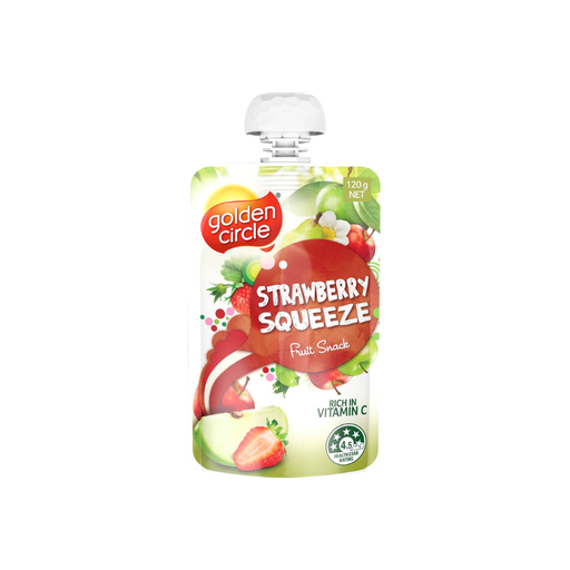 [E00020146] Golden circle - Compote Gourdes Pomme Fraise - 120g