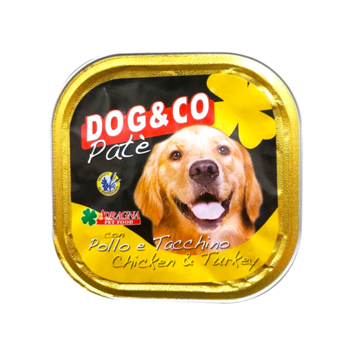 [E00023124] Dog & Co - Pâté chien poulet dinde - 300g