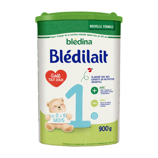 [E00017275] Blédilait - Lait en poudre - Croissance 1er âge - 0/6 mois - 900g