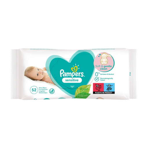 [E00020089] Pampers - Lingettes Sensitive - x52