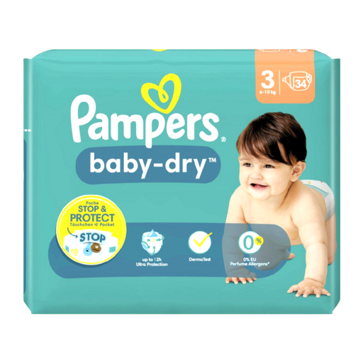 [E00020321] Pampers - Couches S3 - 6/10kg - x34