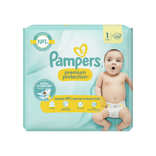 [E00020330] Pampers - Couches S1 2/5kg - x24