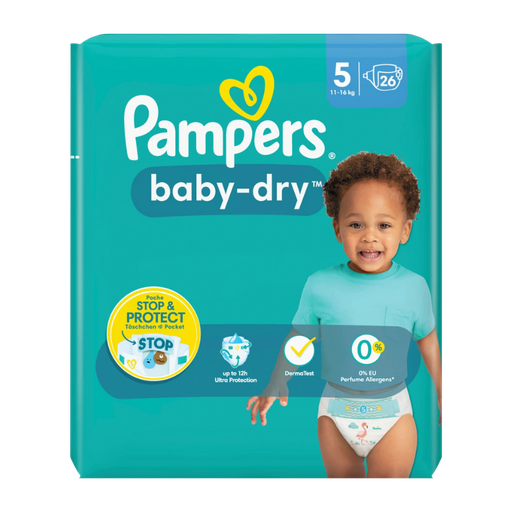 [E00020331] Pampers - Couches S5 - 11/16 Kg - x26