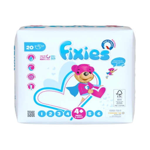 [E00026051] Fixies - Couches T4+ Maxi+ 9/20kg - x20
