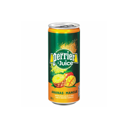[E00020173] Perrier - Juice Ananas Mangue - Canette - 25cl