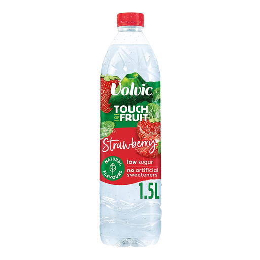 [E00020303] Volvic - Eau Arômatisée Fraise - 1,5L