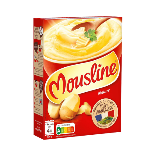 [E00016059] Maggi - Purée Mousline nature x 4 - 520g