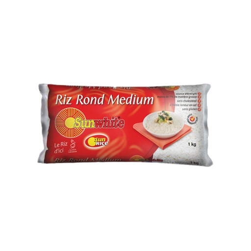 [E00017029] Sunwhite - Riz rond médium - 1kg