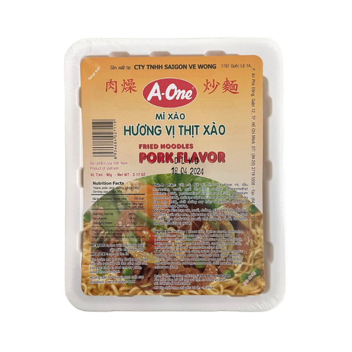[E00023161] A-One - Soupe Chaomen Porc - 90g