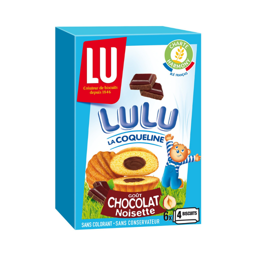 [E00020162] LU - Coqueline chocolat x 6 - 165g